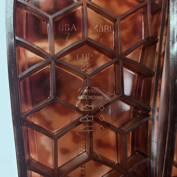 CL by Laundry Jaylen Translucent Tortoise Shell Slip-on Jelly Slide Sandals Sz 7 - Picture 11 of 14